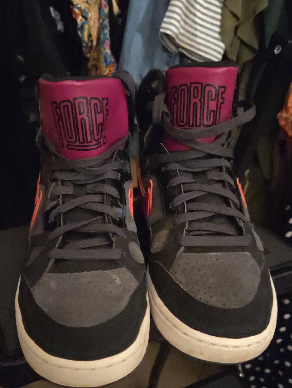 Nike Son of Force Pink/Black High Top Sneakers